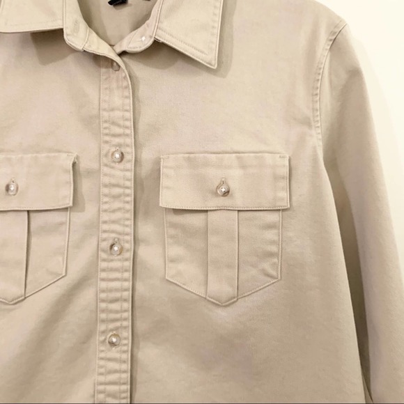 BANANA REPUBLIC Quinn Straight Fit Utility Shirt - Picture 4 of 8